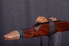 East Indian Rosewood Native American Flute, Minor, High C-5, #T3D